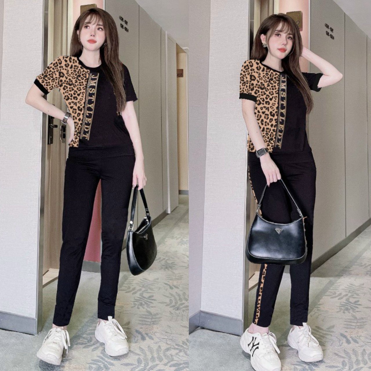 BỘ THUN NỮ HỌA TIẾT BEO - BTN362